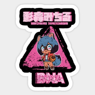 BRAND NEW ANIMAL (BNA): MICHIRU KAGEMORI CHIBI (GRUNGE STYLE) Sticker